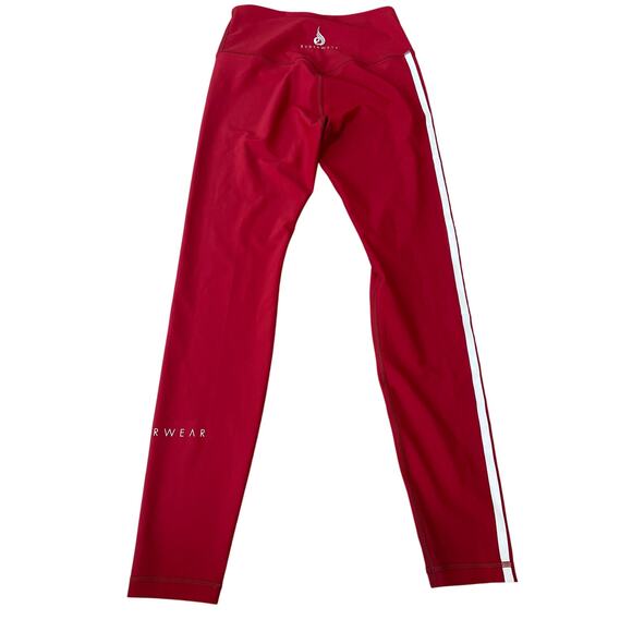 RYDERWEAR STRIDE HIGH WAISTED LEGGINGS - RED Size Small - Picture 7 of 10
